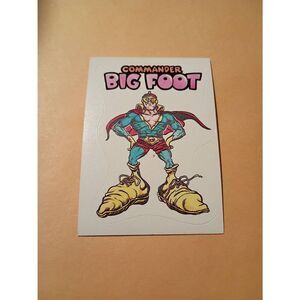 1983 General Mills Zero Heroes Trading Card Sticker Card Vintage #19